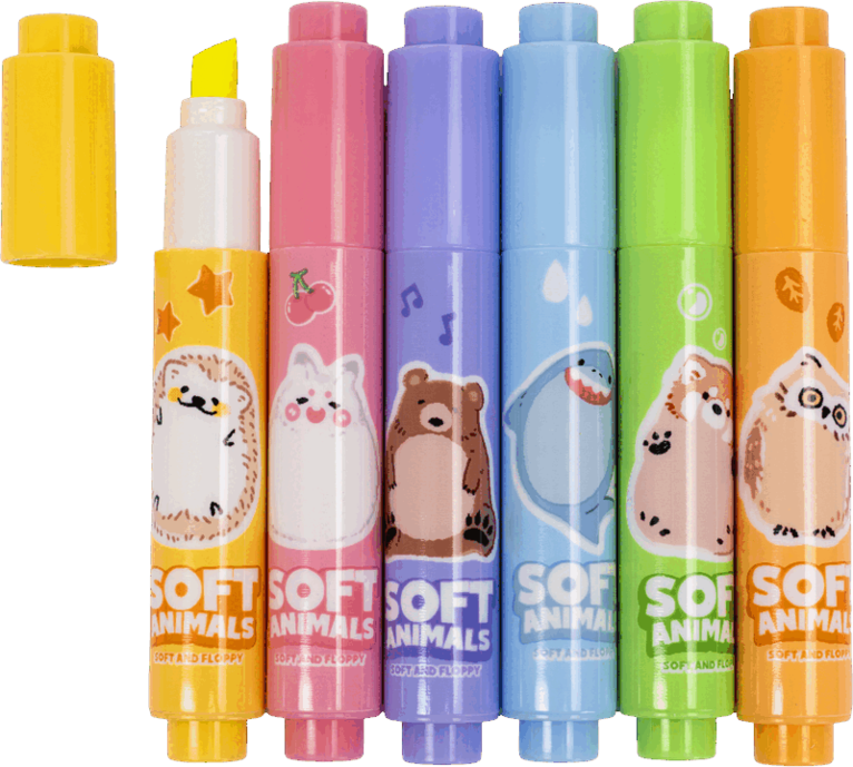 Överstrykningspenna Highlighter mini 6 färger, Övrigt