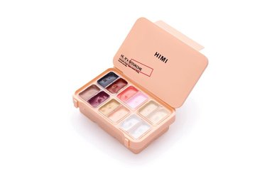 Gouache HIMI Twin Cup Set - 12 Lovely Portrait Colours (Peach Case), Övrigt