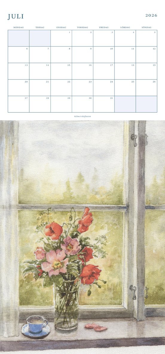 Väggkalender 2026 Siw Malmkvist, Övrigt