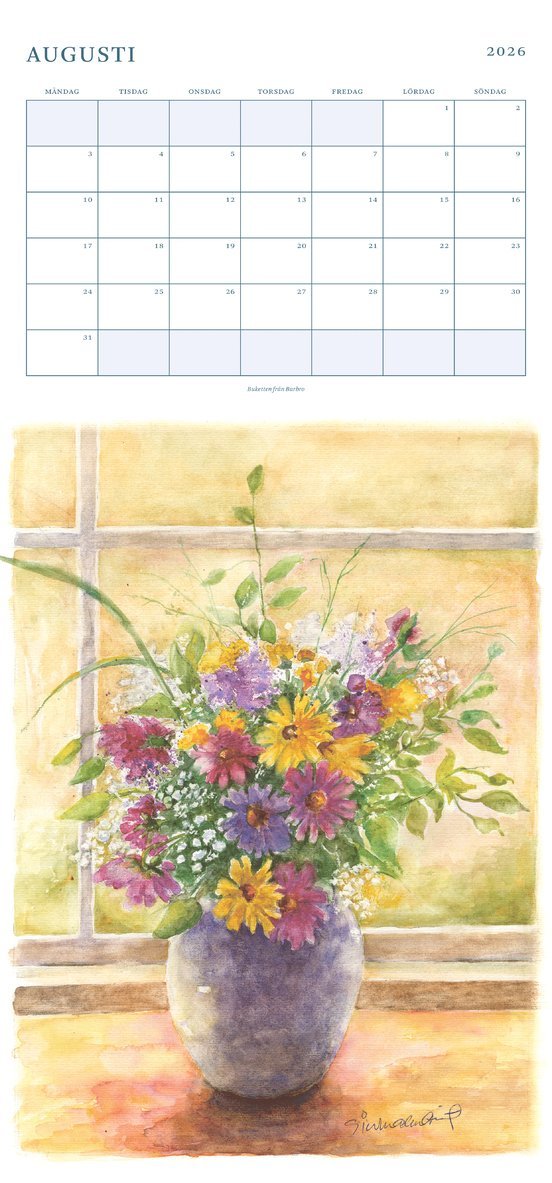 Väggkalender 2026 Siw Malmkvist, Övrigt