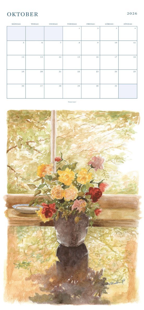 Väggkalender 2026 Siw Malmkvist, Övrigt