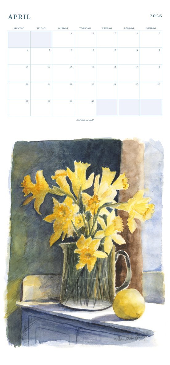 Väggkalender 2026 Siw Malmkvist, Övrigt