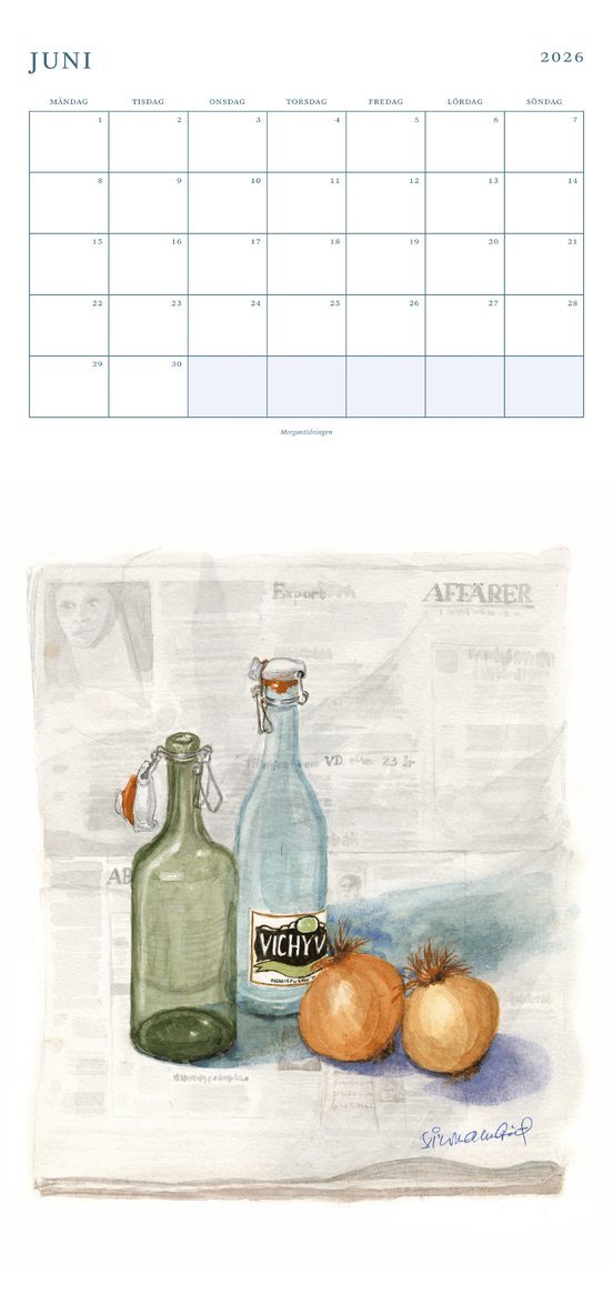 Väggkalender 2026 Siw Malmkvist, Övrigt