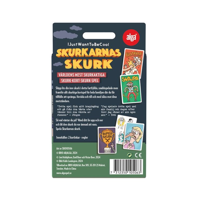 Kortspel Skurkarnas Skurk, Övrigt