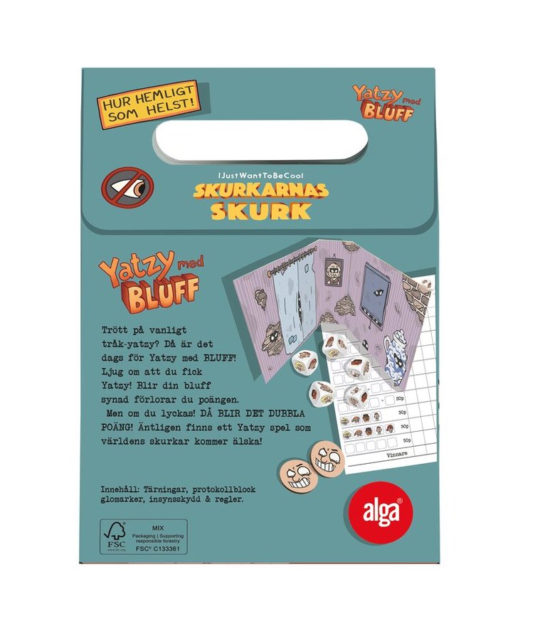 Spel Yatzy med bluff – Skurkarnas skurk, Övrigt