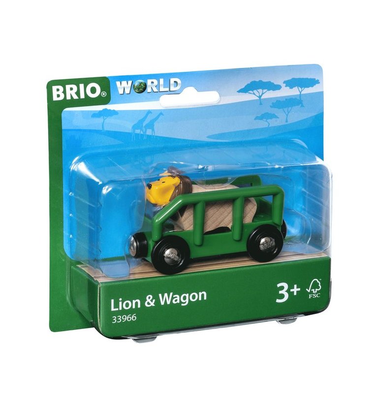 Brio lejon och tågvagn 1