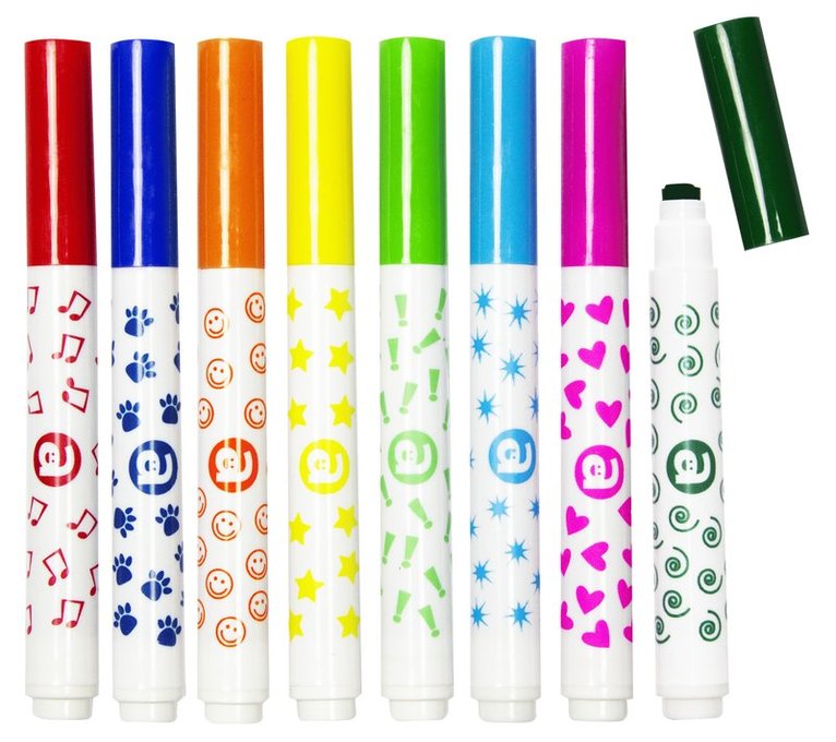 Stämpelpenna 8 färger, Övrigt