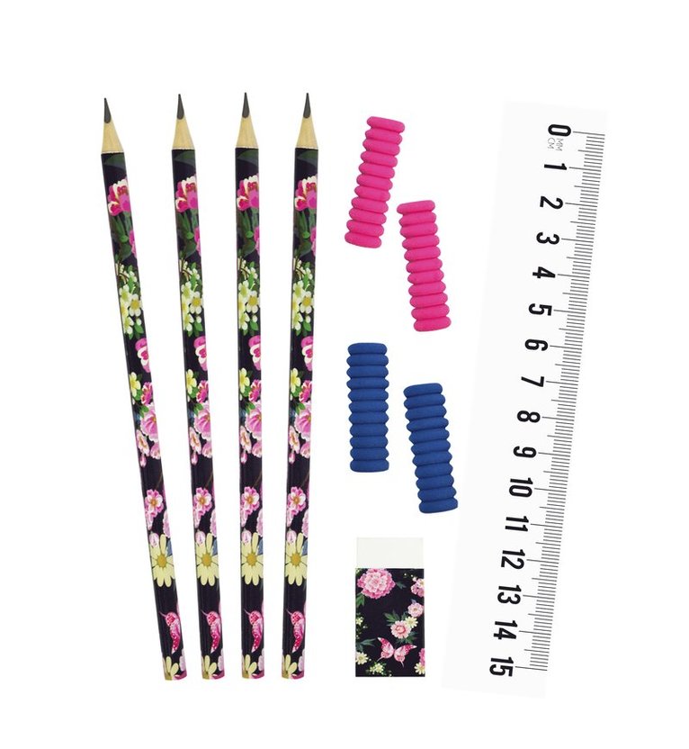 Skrivset 10 delar Blossom, Övrigt