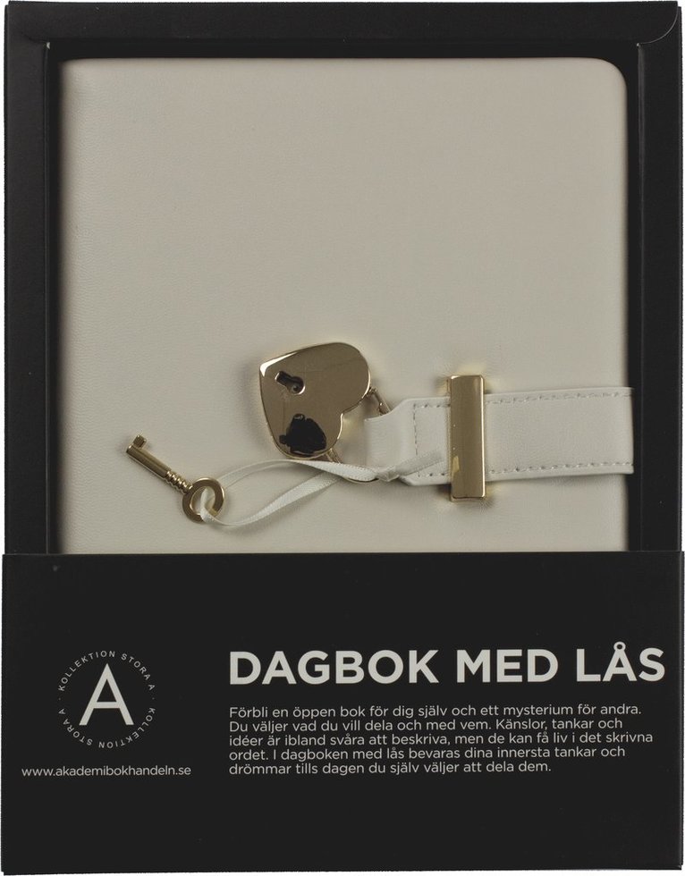 Dagbok med lås creme, Övrigt