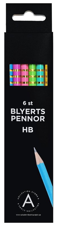 Blyertspenna 6-pack pastell