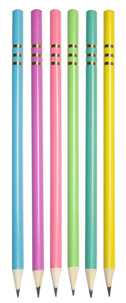 Blyertspenna 6-pack pastell, Övrigt