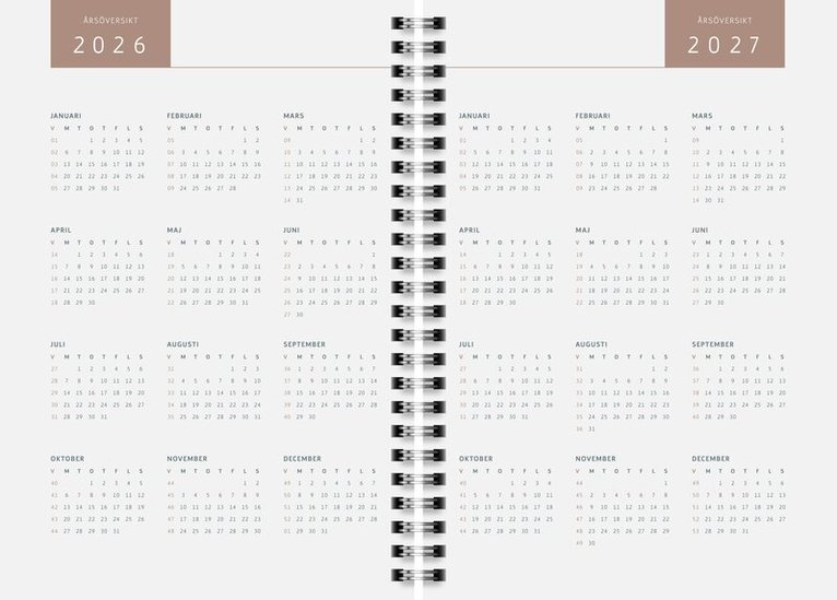 Kalender 2026-2027 A5 Misty Sunset, Övrigt
