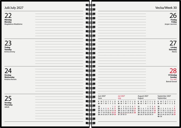 Kalender 2026-2027 Back2school, Övrigt