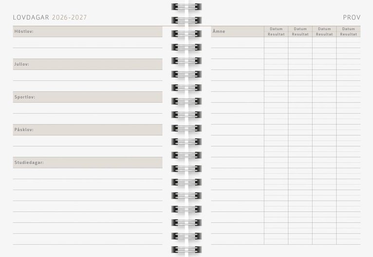 Kalender 2027 A6 Enjoy your life, Övrigt