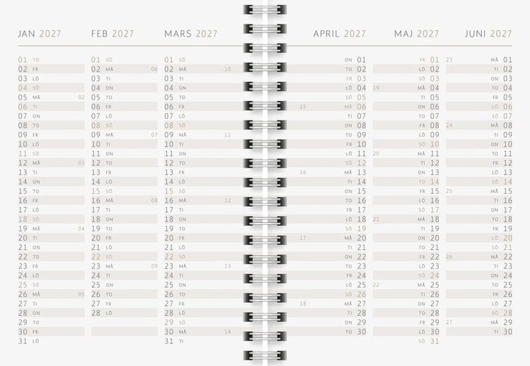 Kalender 2027 A6 Enjoy your life, Övrigt