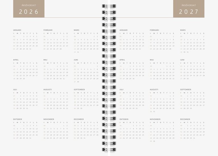 Kalender 2027 A5 Meadow, Övrigt