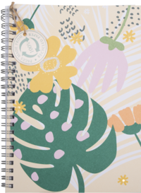 Spiralblock A5 Floral