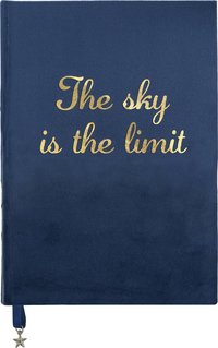 Anteckningsbok A5 "The sky is the limit" blå