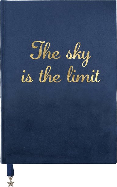 Anteckningsbok A5 "The sky is the limit" blå 1
