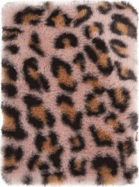 Anteckningsbok A5 fluff leopard rosa