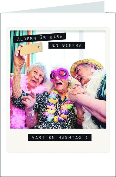 Gratulationskort med kuvert - Åldern är bara en siffra, Övrigt