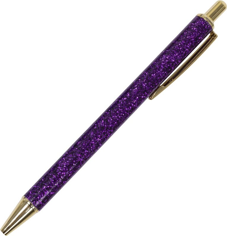 Kulspetspenna 1,0mm glitter lila, Övrigt