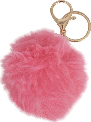 Nyckelring Pom Pom cerise