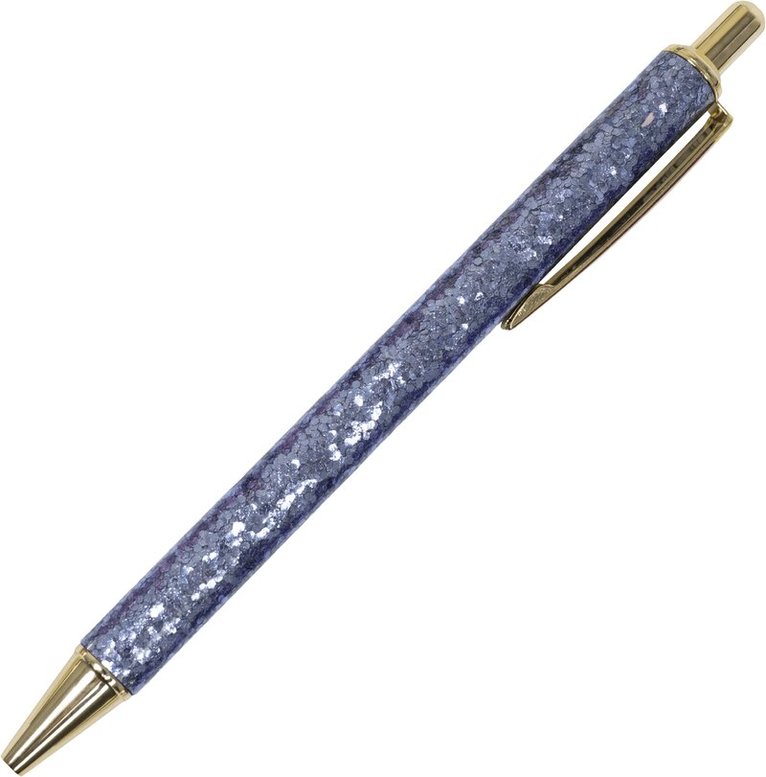Kulspetspenna 1,0mm glitter turkos, Övrigt