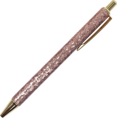 Kulspetspenna 1,0mm glitter rosa, Övrigt