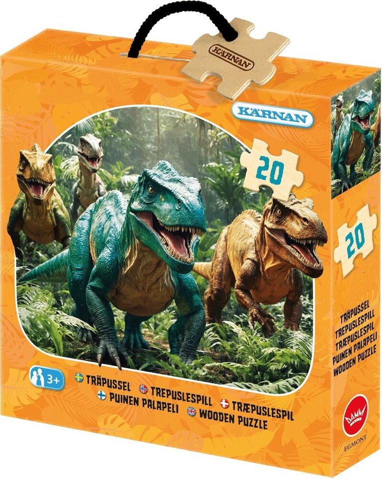 Träpussel 20 bitar Dinosaurier, Övrigt