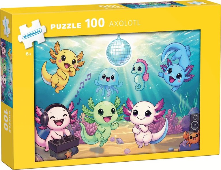 Pussel 100 bitar Axolotl, Övrigt