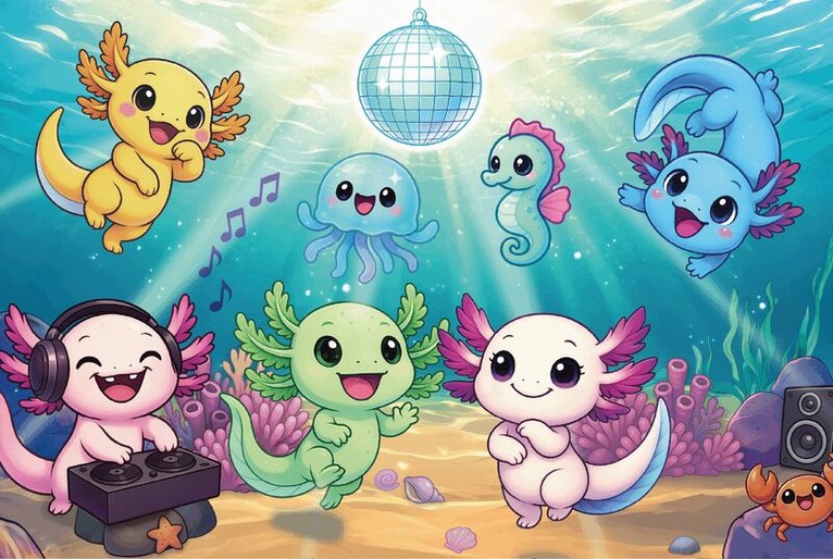 Pussel 100 bitar Axolotl, Övrigt