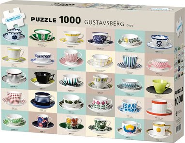 Pussel 1000 bitar Gustavsberg Cups, Övrigt
