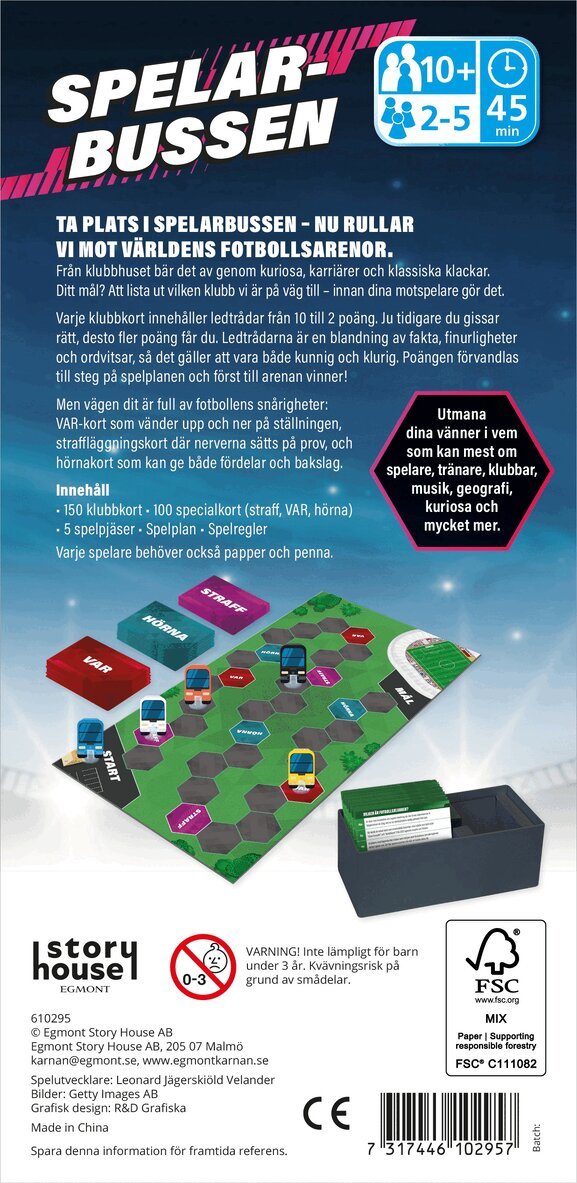 Spelarbussen, Övrigt