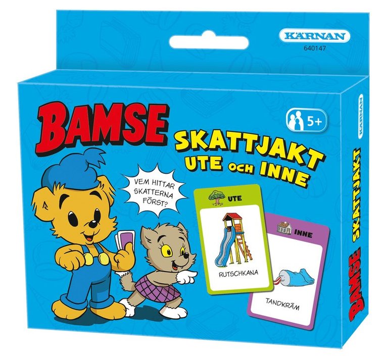 Kortspel Bamse skattjakt, ute och inne, Övrigt