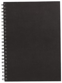 Anteckningsbok A4 linjerad svart