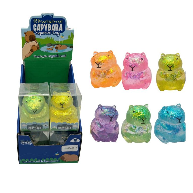 Klämleksak Squishy Squeeze Malt Sugar Capybara, Övrigt