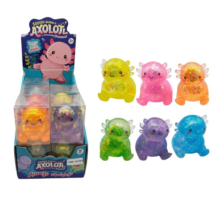 Klämleksak Squishy Squeeze Malt Sugar Axolotl, Övrigt