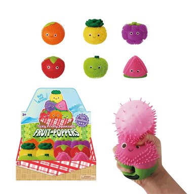 Klämleksak Squishy Squeeze Air Puffer Fruit, Övrigt