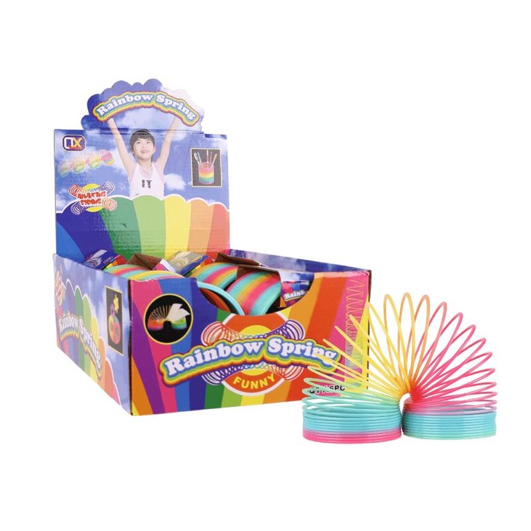Slinky plast rainbow stor, Övrigt