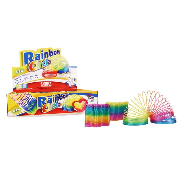 Slinky plast rainbow liten, Övrigt