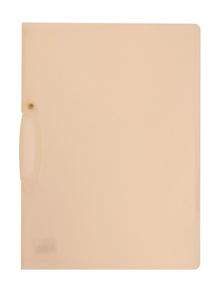 Klämmapp A4 transparent vit