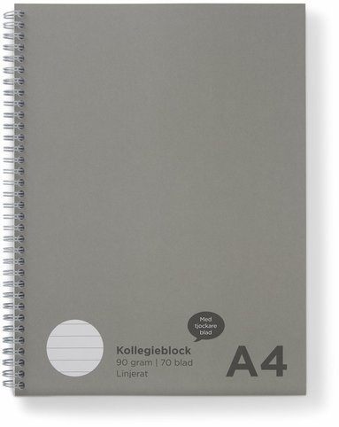 Kollegieblock A4 linjerat 90g, Övrigt