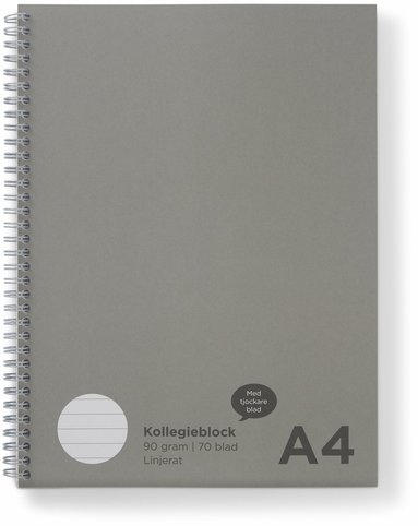 Kollegieblock A4 linjerat