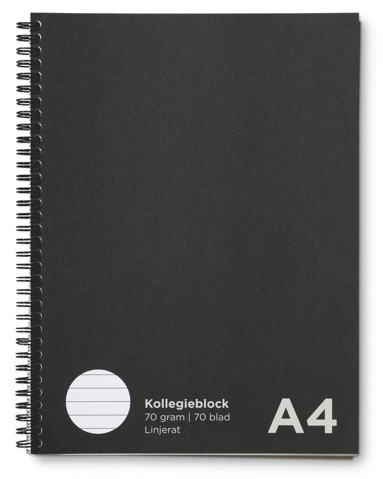 Kollegieblock A4 linjerat svart, Övrigt