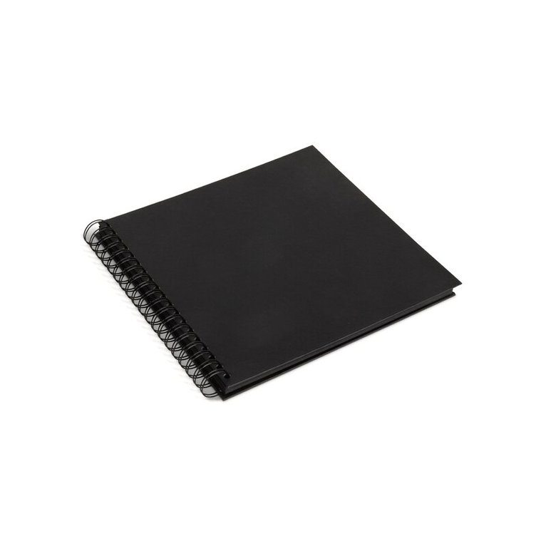 Fotoalbum 245x245mm spiral svarta blad svart, Övrigt