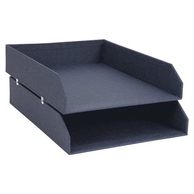 Brevkorg Håkan 2 st canvas blå