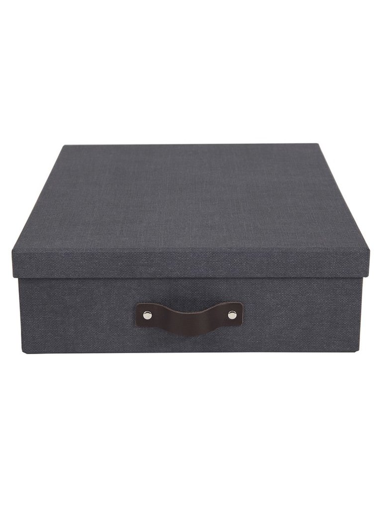 Dokumentbox A4 Oskar canvas svart, Övrigt