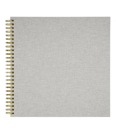Fotoalbum 330x330mm spiral vita blad grå, Övrigt
