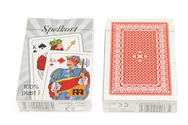 Kortlek 100% plast svenska figurer